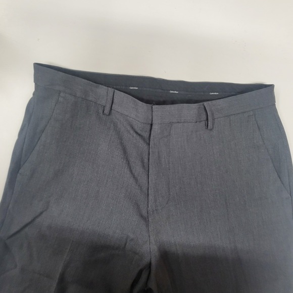 Calvin Klein Men's Gray Dress Pants Size 33x32 Business Career Office - Picture 1 of 5